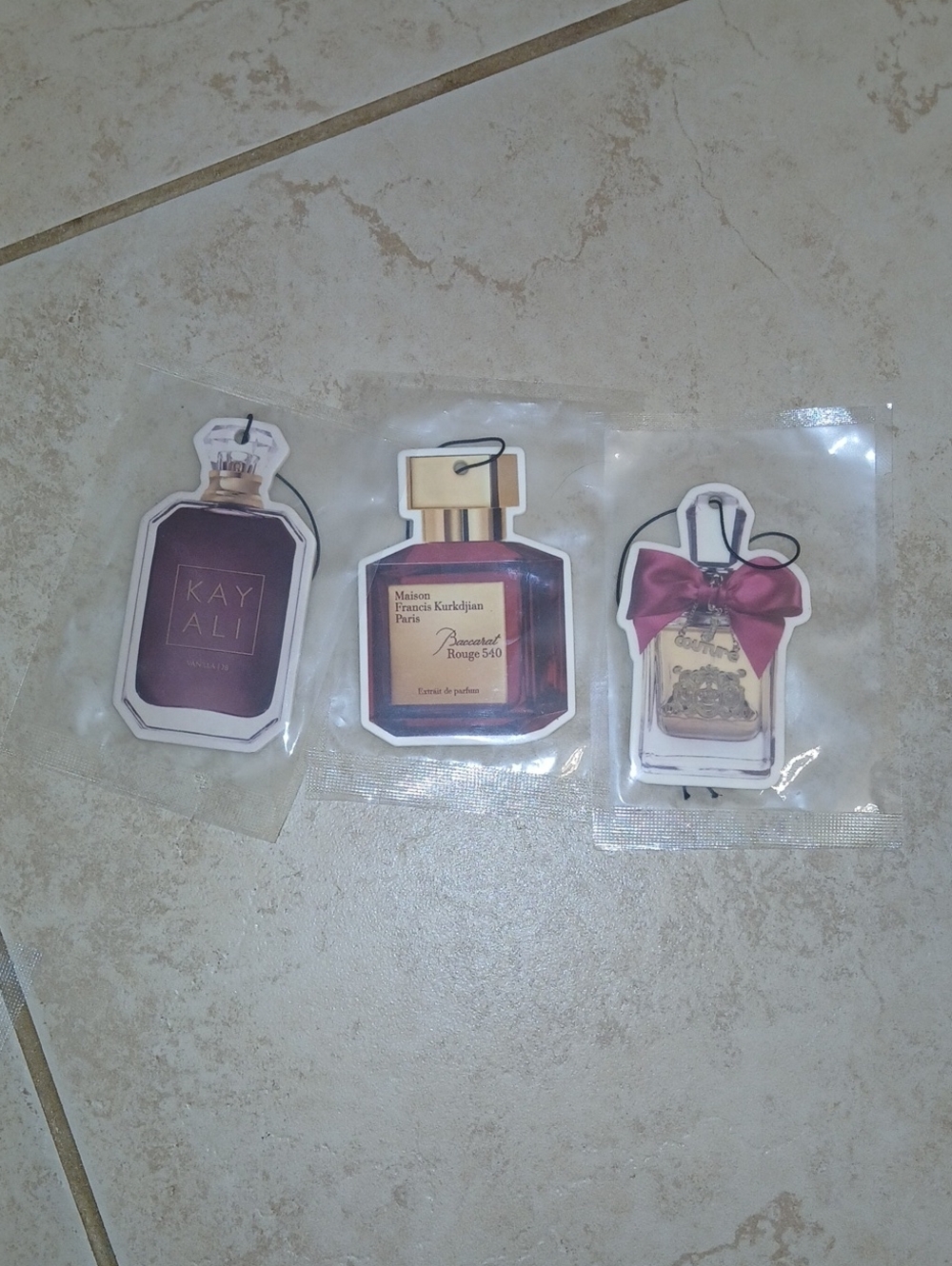 3 #coture #carfreshner #bacarratrouge #kayali